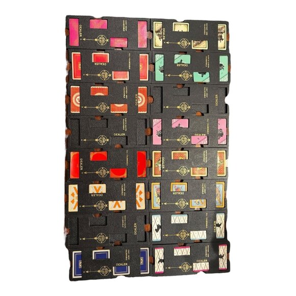 Vtg Duplicate Bridge Game Set w/Guide Bridge Headquarters NY 16 Trays w/Cards - Picture 1 of 16